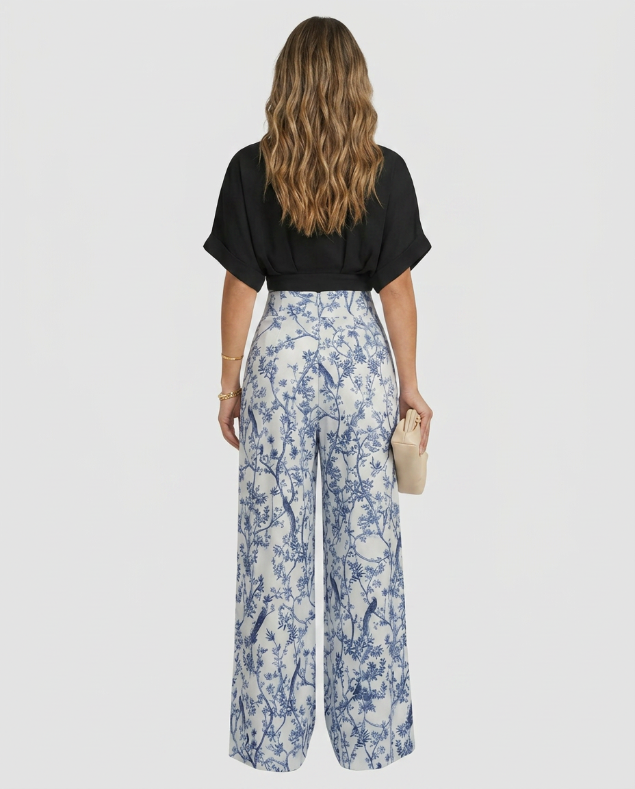 Norielle crop top s véčkem černý M