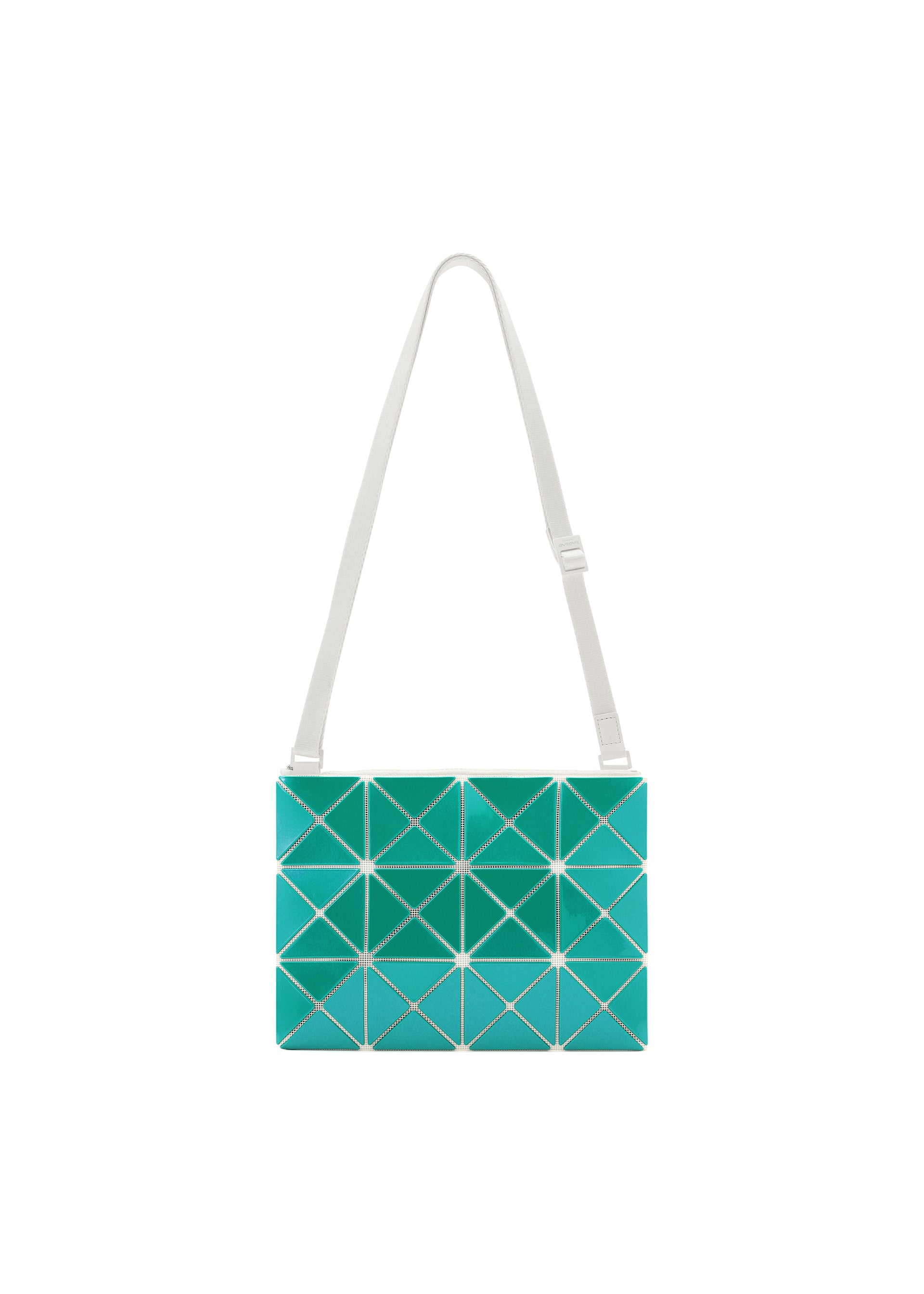Issey Miyake Lucent Metallic crossbody kabelka šedá