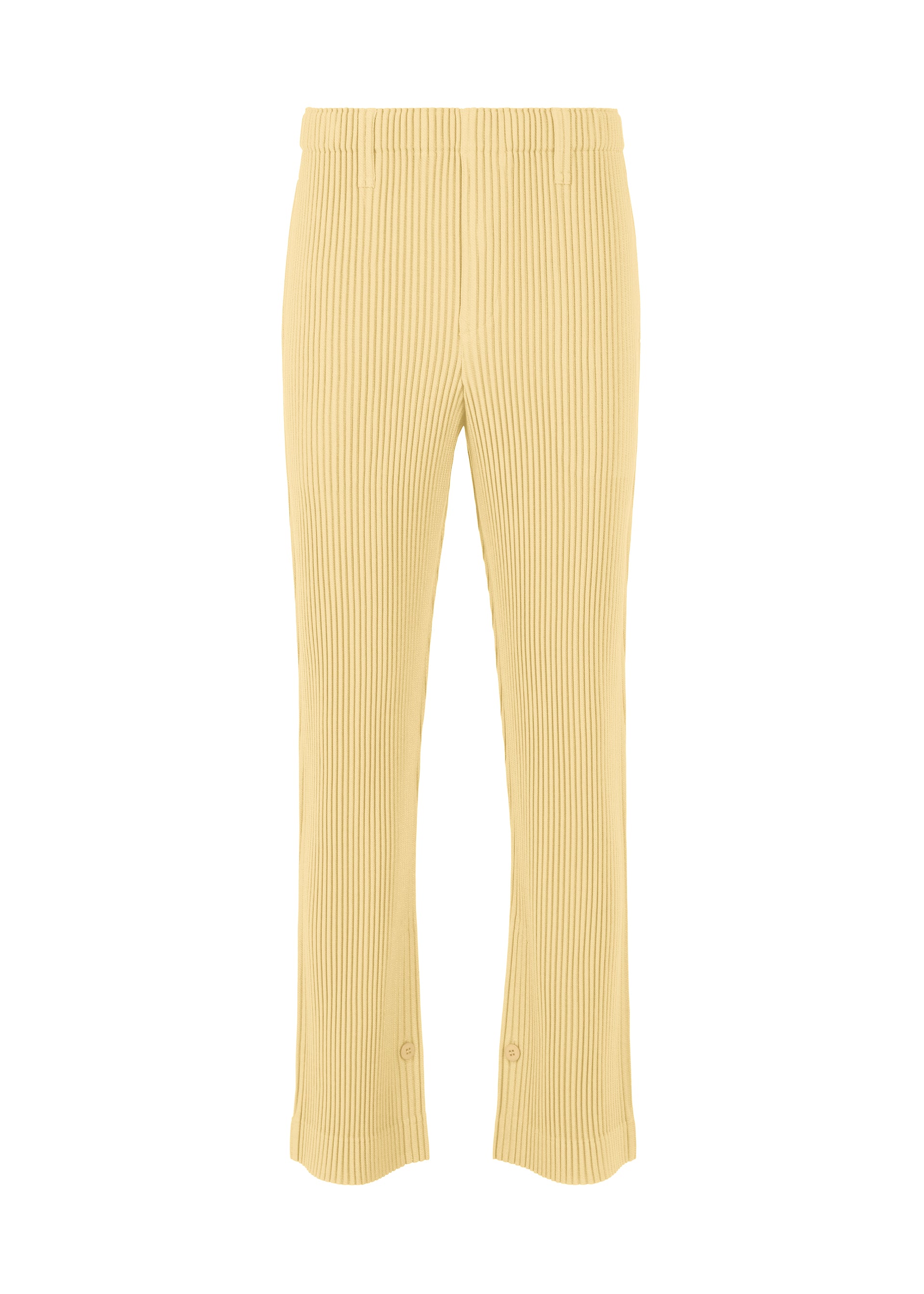 Issey Miyake Kersey Pleats HP63420 kalhoty hnědé rovne