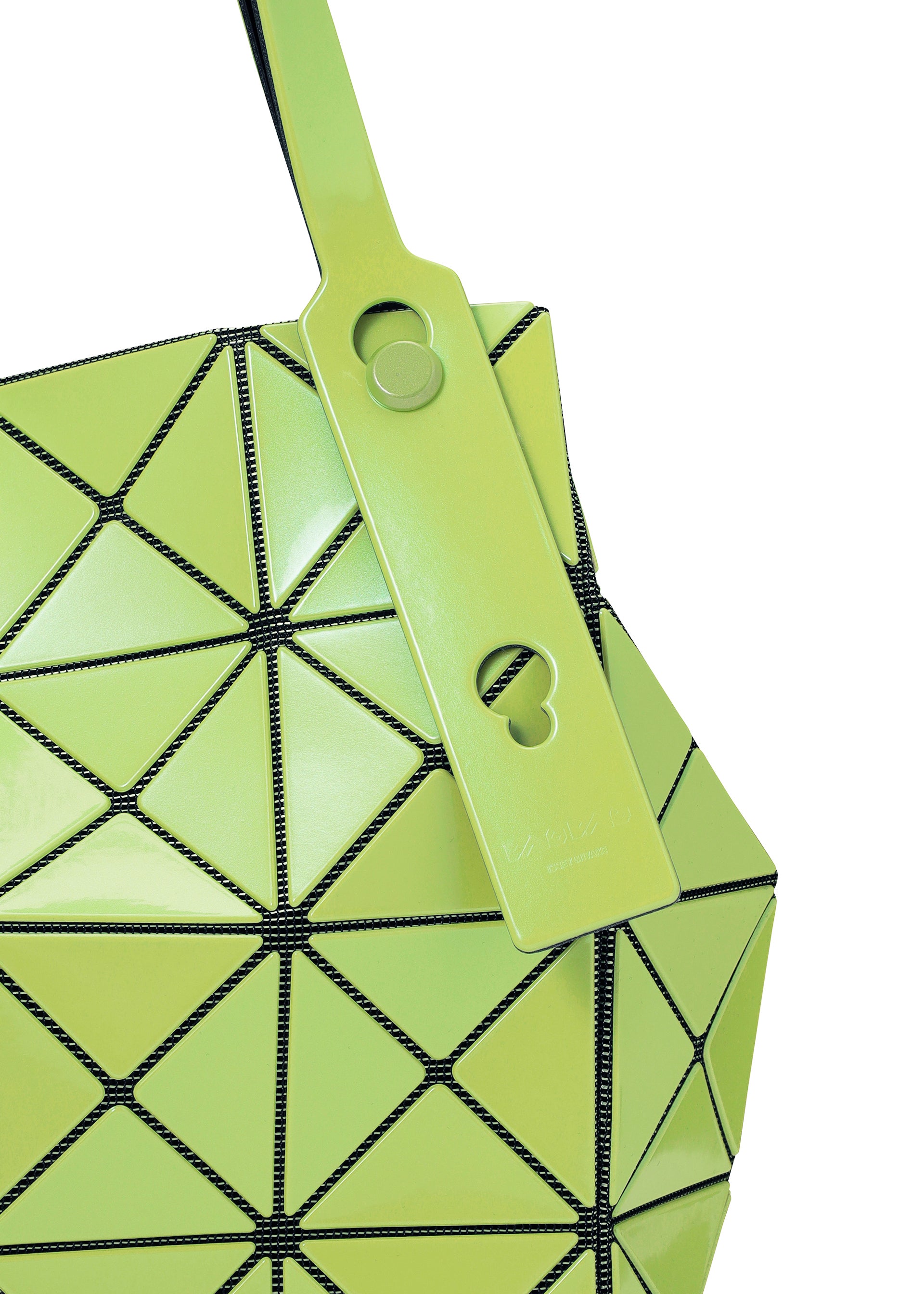 Issey Miyake Carat kabelka šedá metalická skládací
