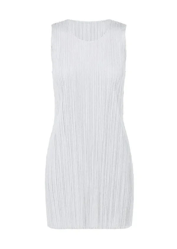 Issey Miyake Basics tunika světle šedá plisé