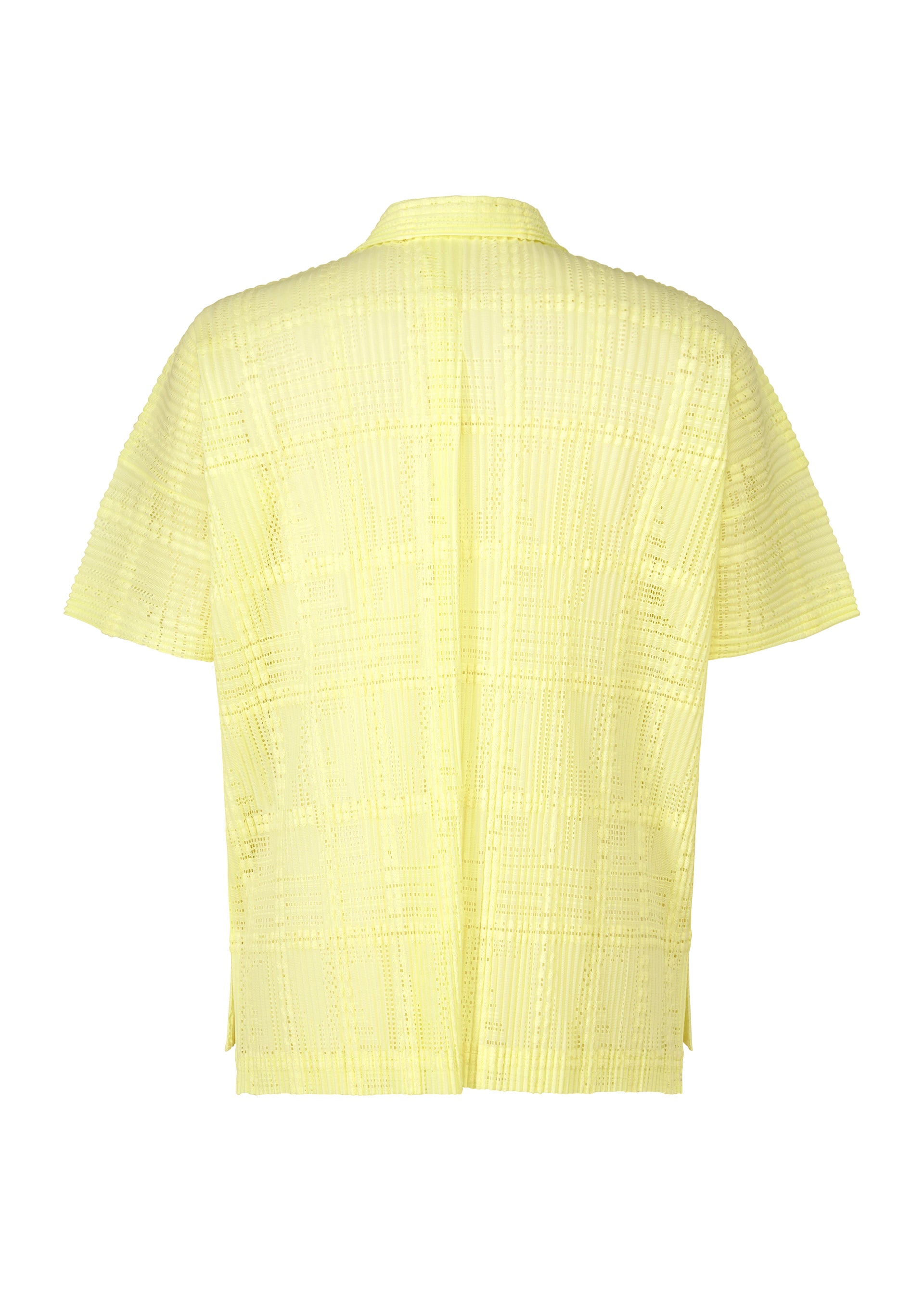 Homme Plissé Issey Miyake Lace Grid košile pánská černá 3