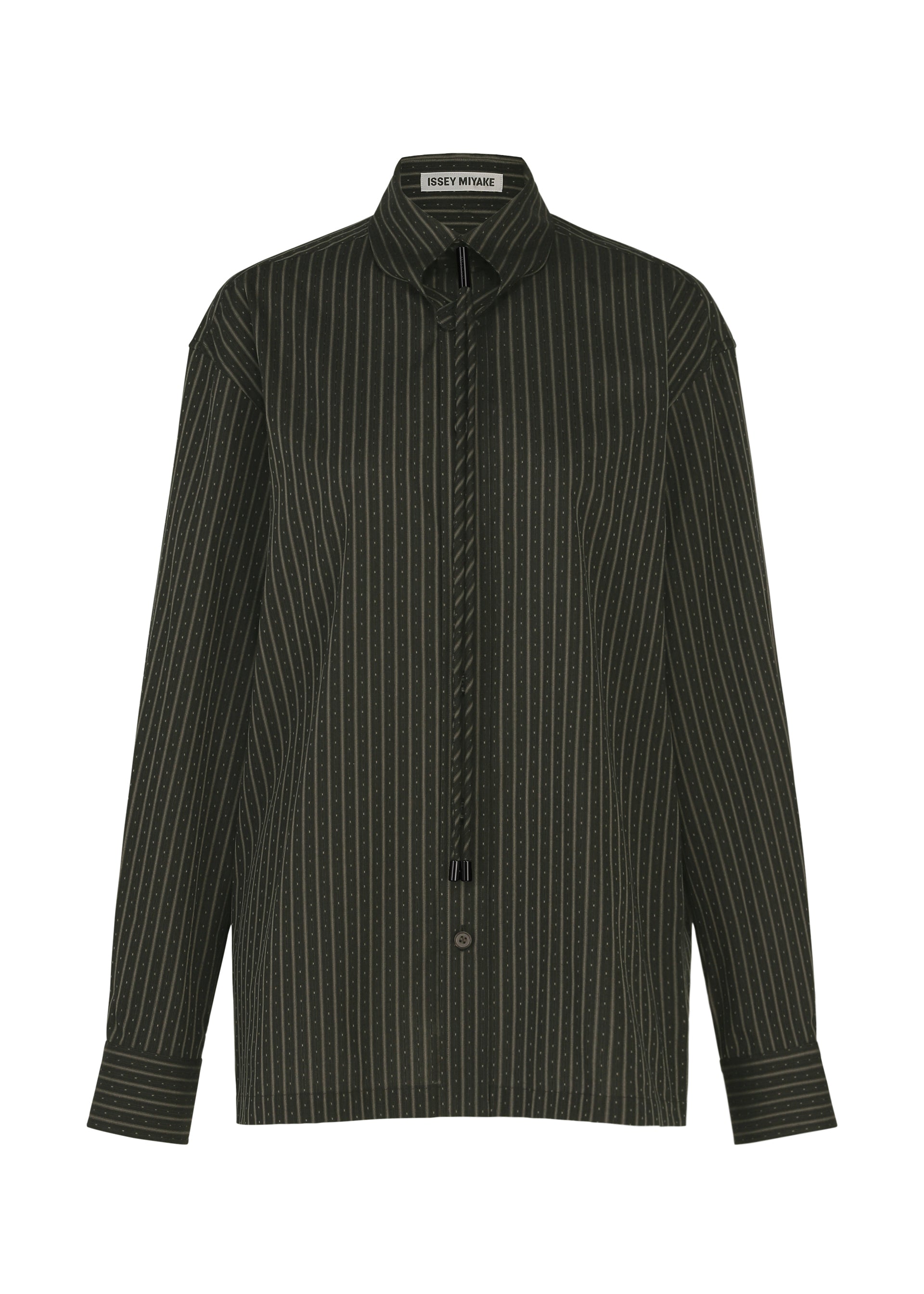 Issey Miyake Monsieur Shirt Dobby Stripe košile bílá bavlněná