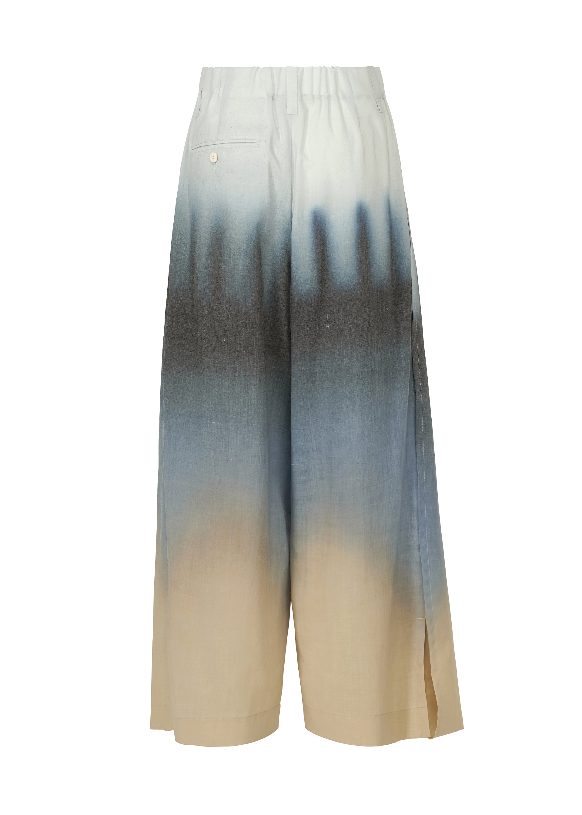 Issey Miyake Plumage kalhoty Chukar 1 ruční vzor peří