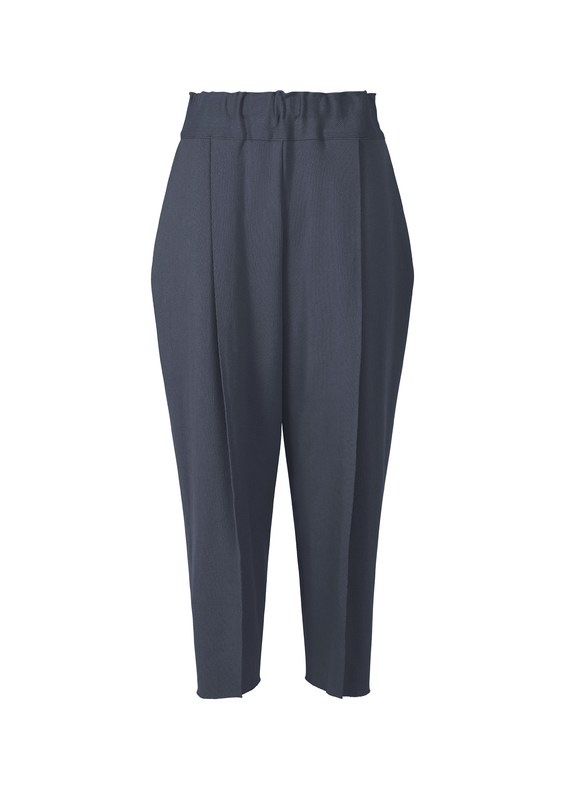 Issey Miyake Campagne crop kalhoty černé pružné