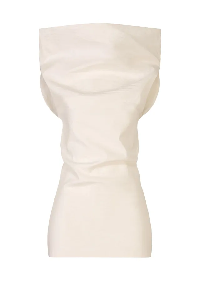 Issey Miyake ALLOW top bez rukávů off-white