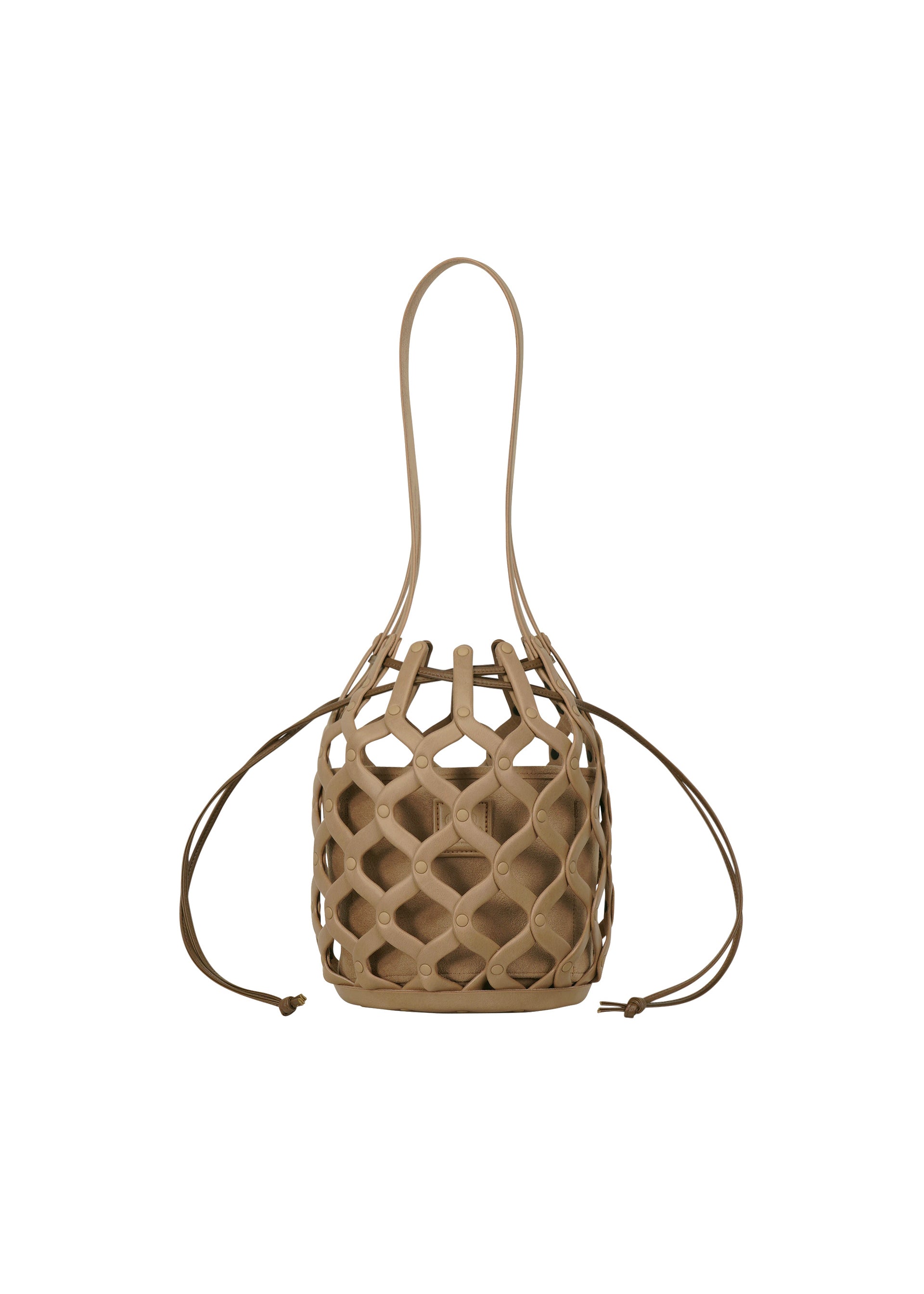 Issey Miyake AMIME kabelka off white beige síťovaná