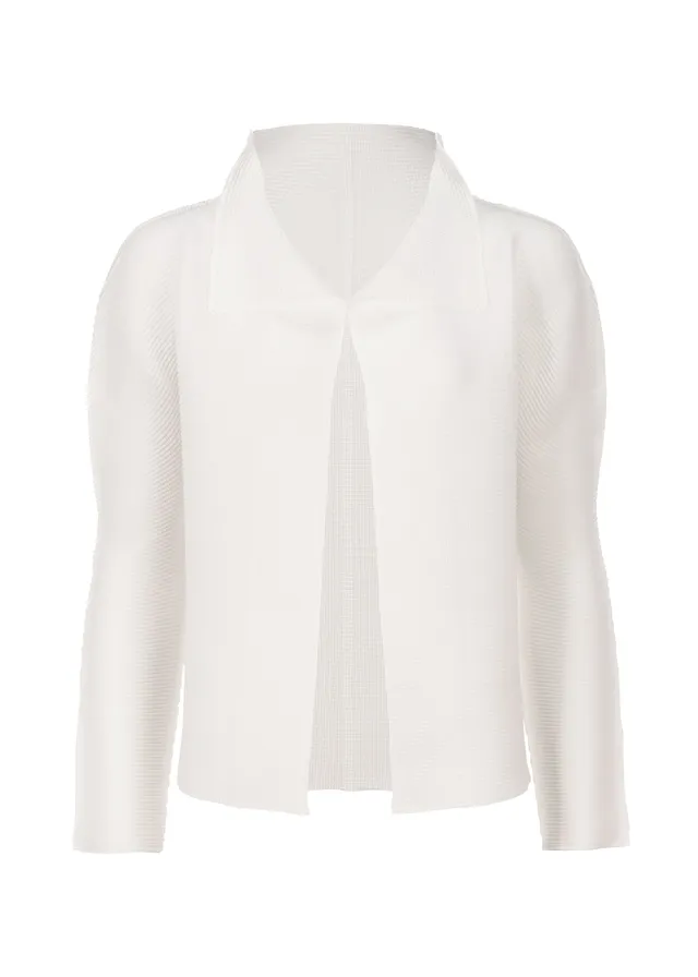 Issey Miyake Stretch Pleats kardigan s dlouhým rukávem