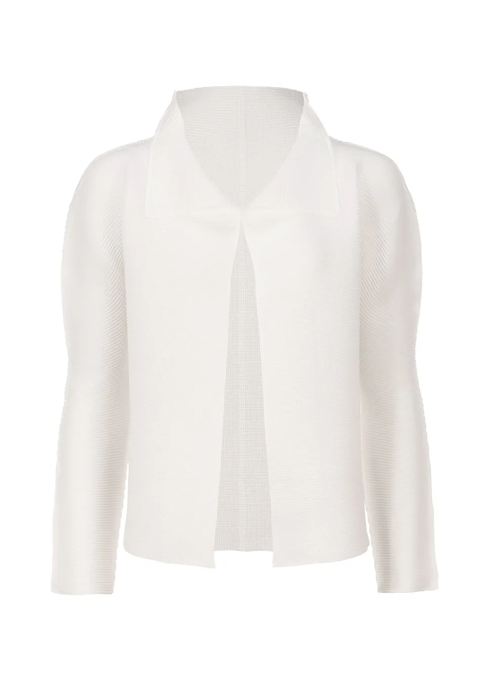 Issey Miyake Stretch Pleats kardigan s dlouhým rukávem