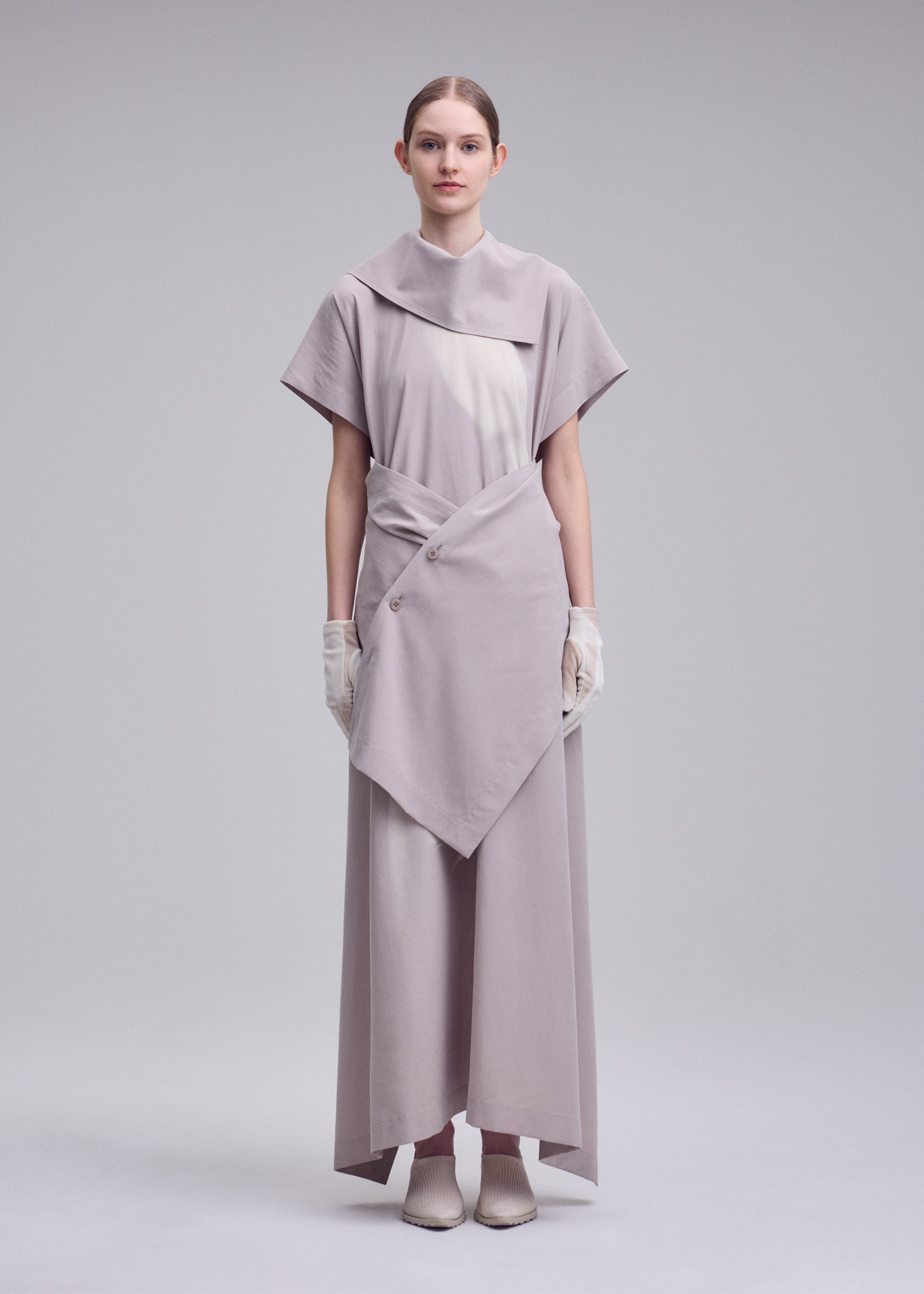 Issey Miyake Hands of Lover šaty černá vel. 2 vzorované