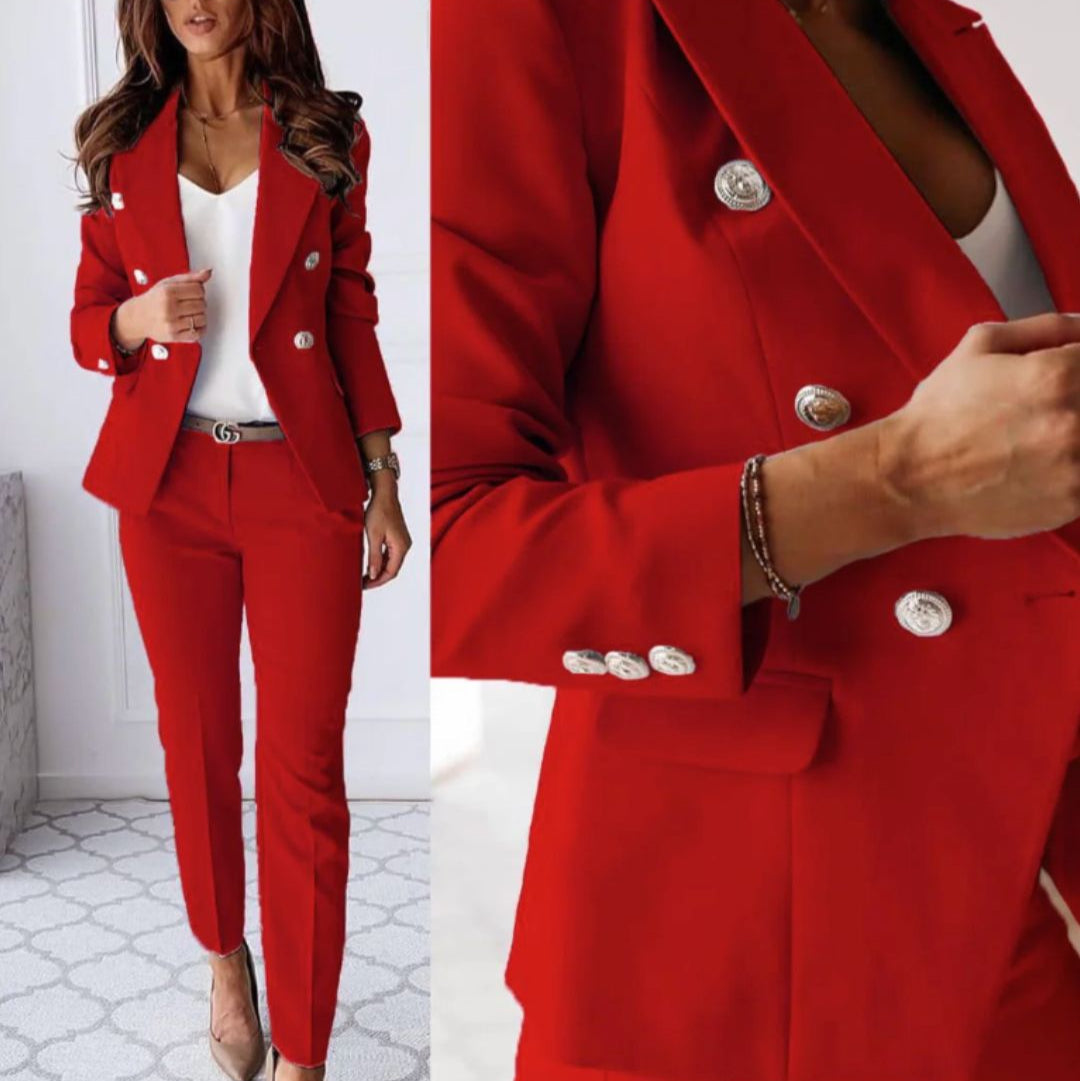 Norielle slim fit kostýmek sako a kalhoty černá