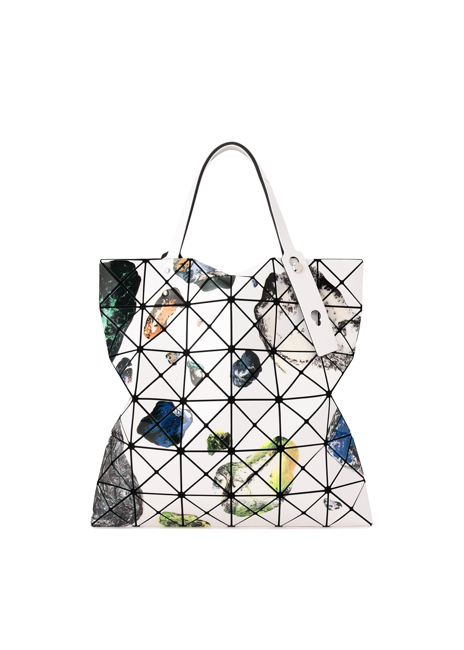 Issey Miyake Cosmic taška bílá A4 potisk planet