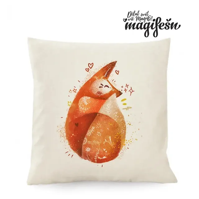 Magifešn FAIR TRADE Foxi povlak na polštář 50x50 cm
