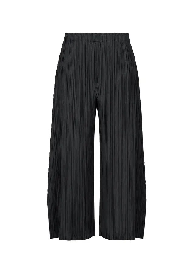 Issey Miyake Mellow Pleats PP63JF283 kalhoty černé flare
