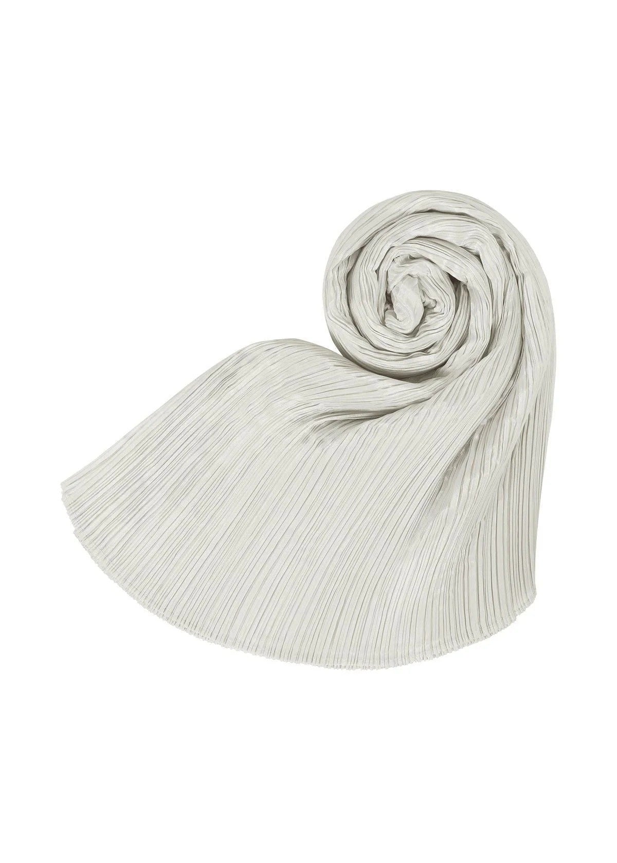 Issey Miyake Pleats Please Basic Madame-T štóla white plisé