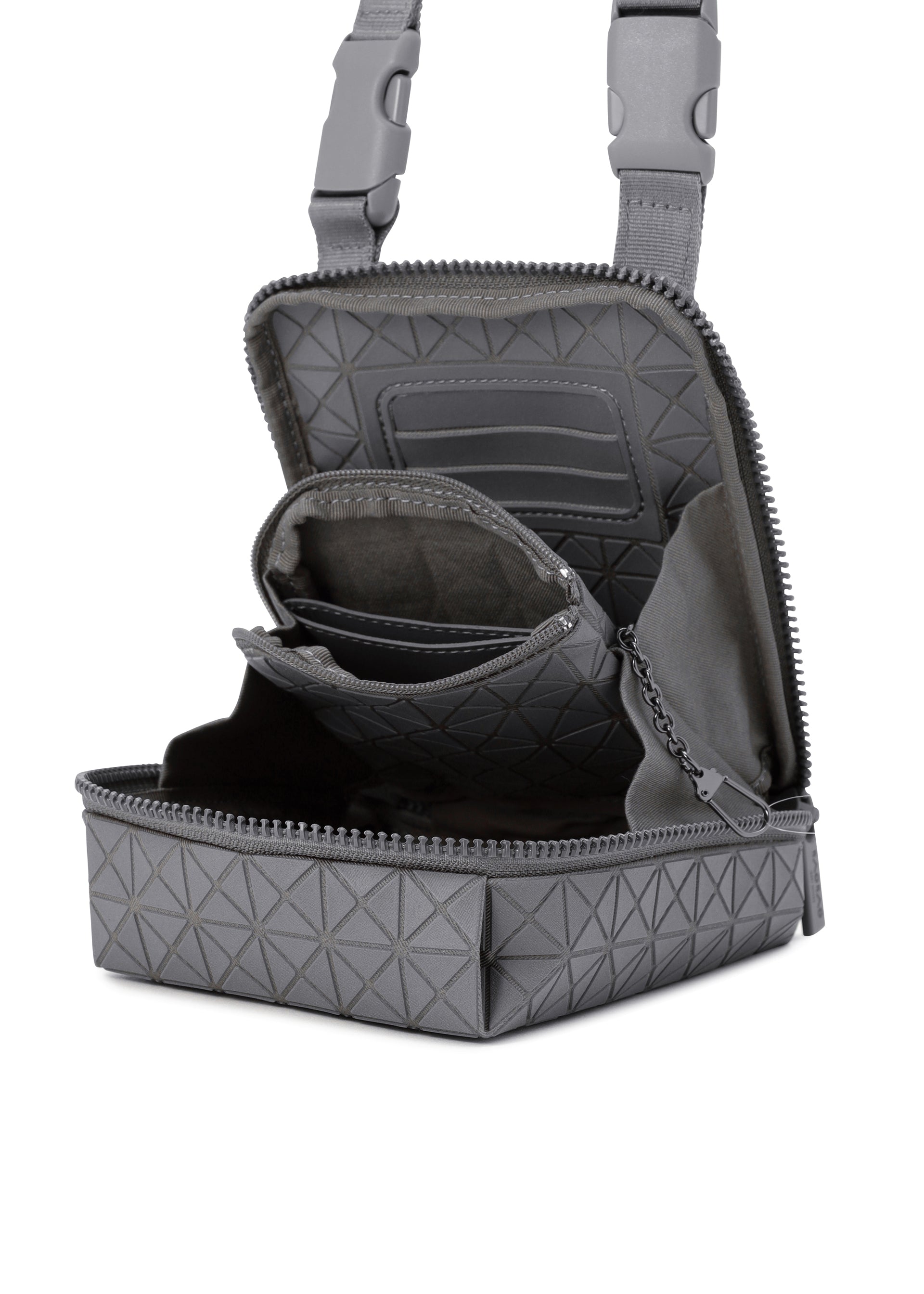 Issey Miyake Bao Bao Beetle One-Tone crossbody Gray
