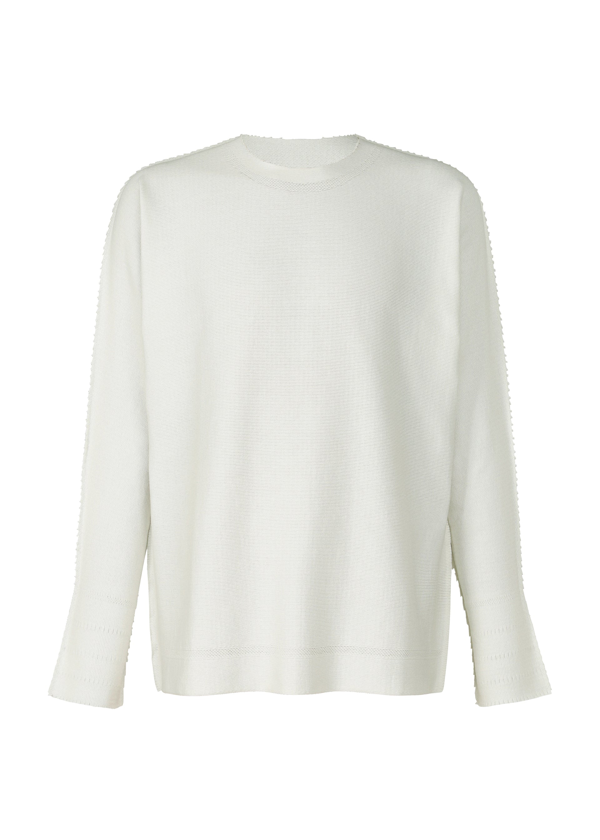 Issey Miyake Type-A Basics tričko bílé s dlouhým rukávem
