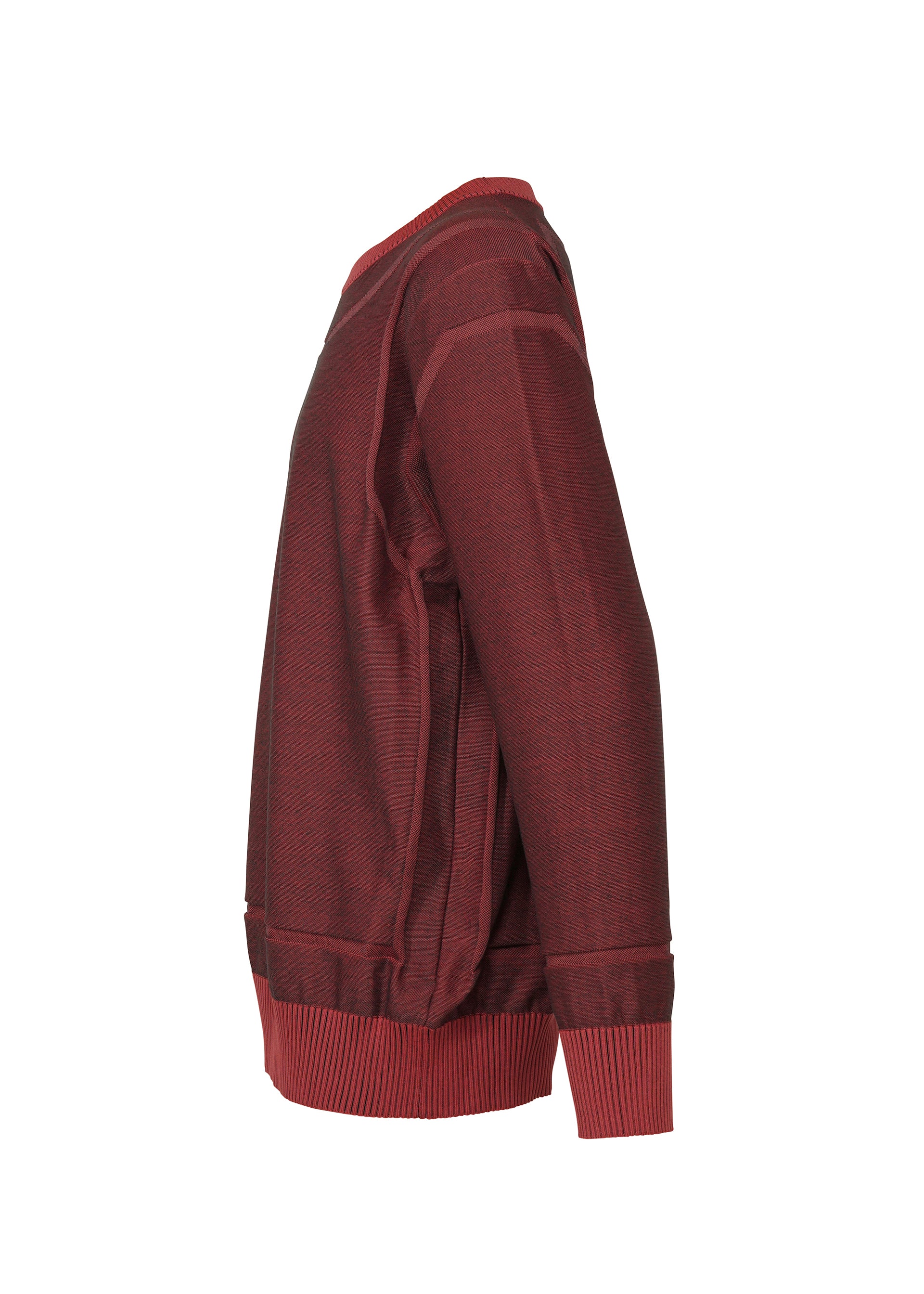 Issey Miyake Type-K 005 svetr šedý s dlouhým rukávem