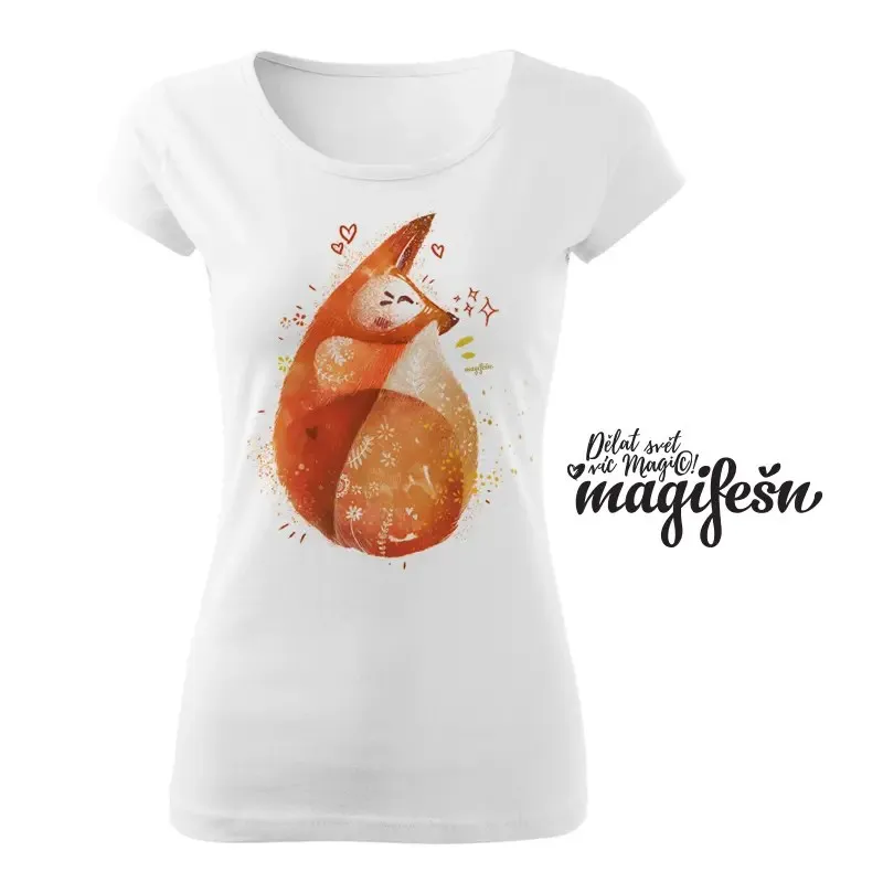 Magifešn XX Foxi tričko liška biobavlna