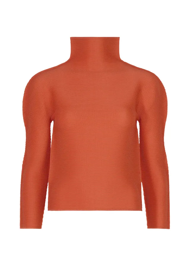 Issey Miyake Stretch Pleats 3 top rumělká elastický