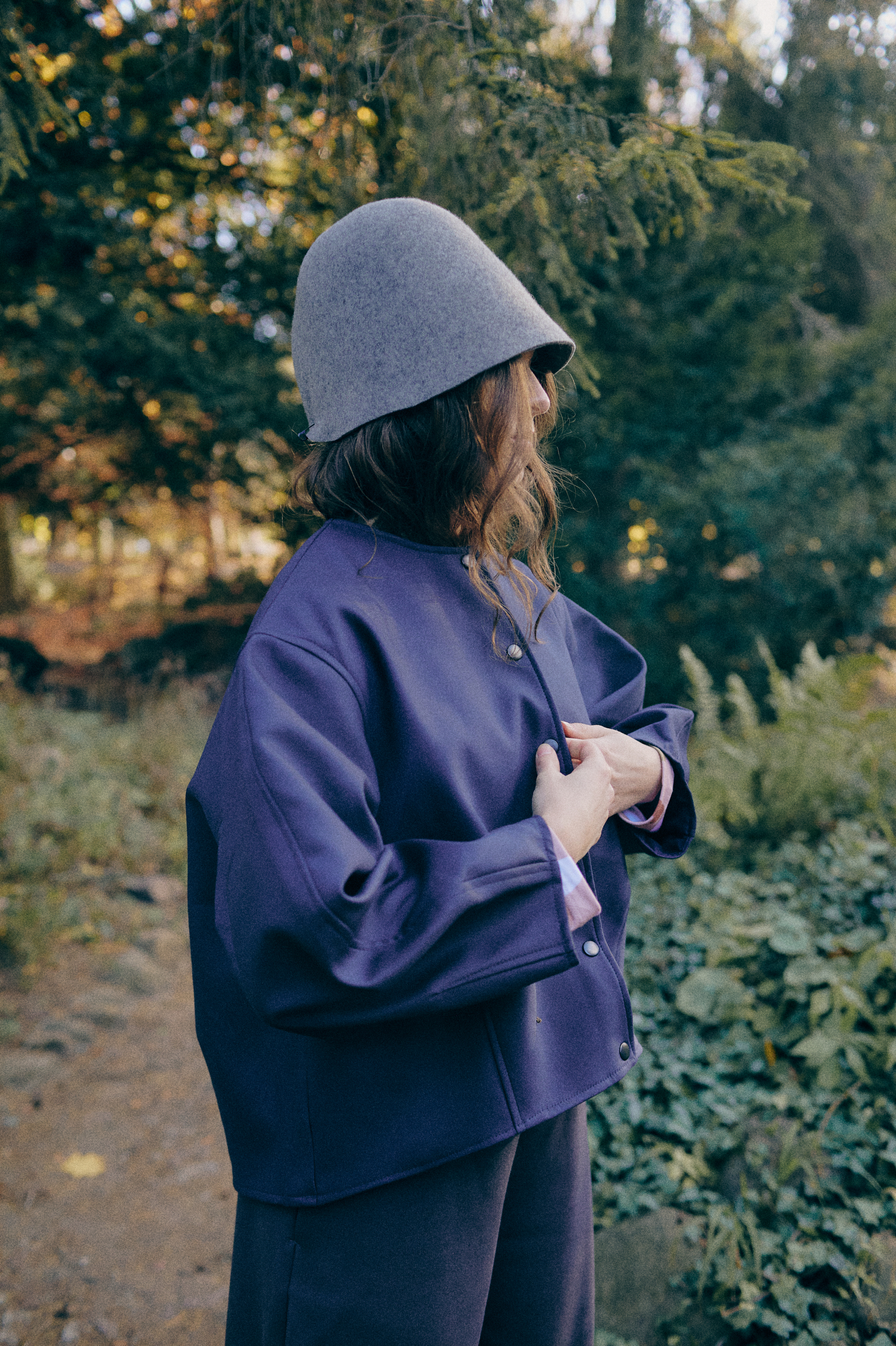 AURELIA & ZWEI FRAUEN Belgijka kalhoty dark navy