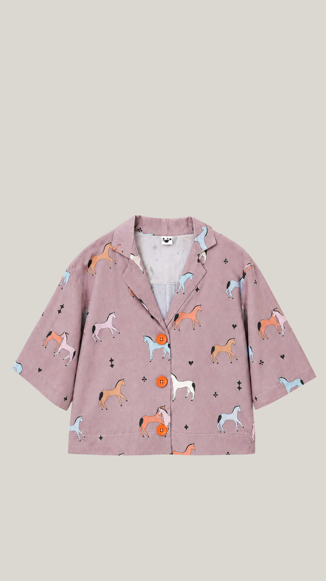 Aurelia & Zwei Frauen Petit Horses top s potiskem koní