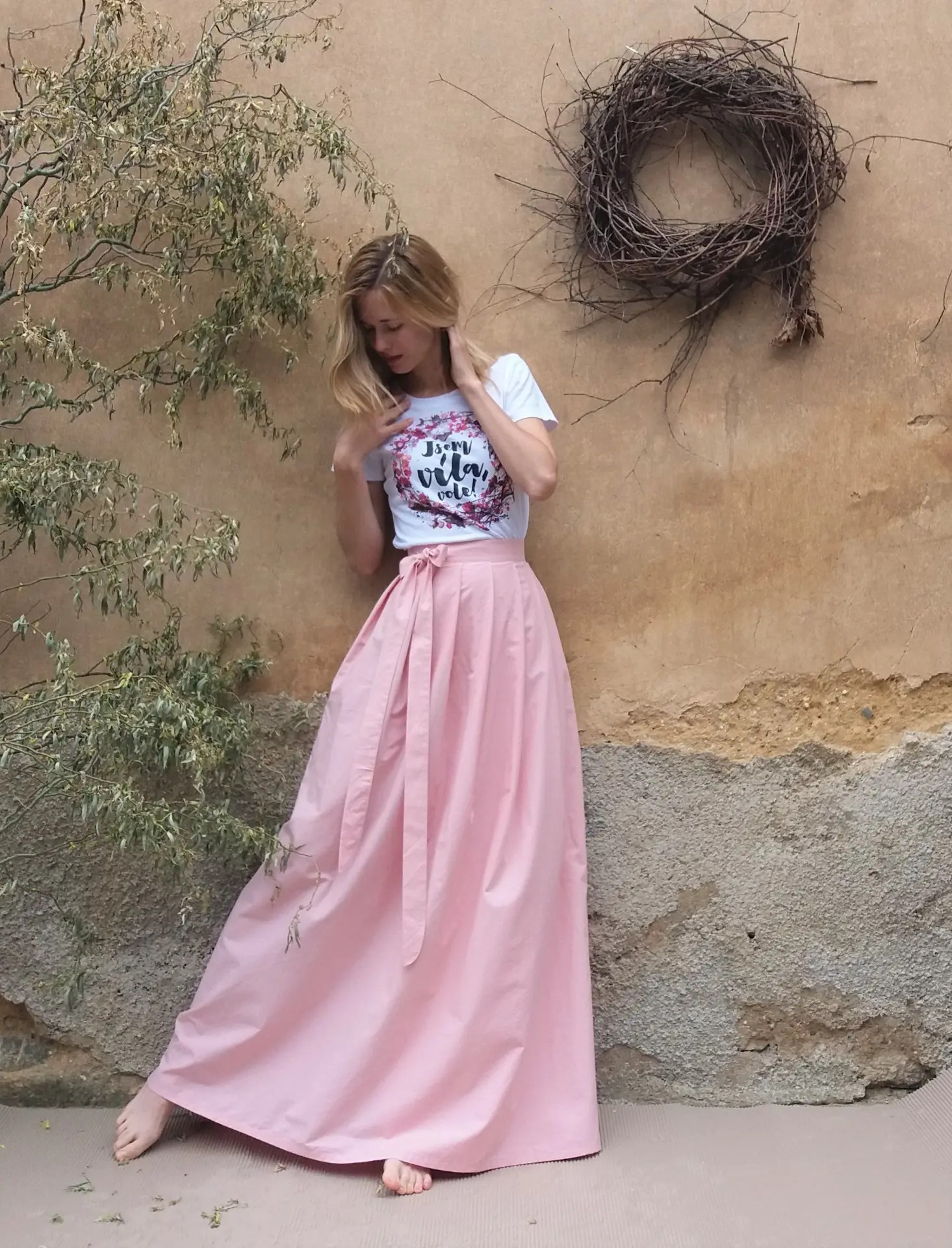 Magifešn Bell zavinovací sukně magenta