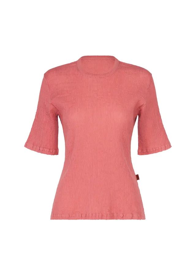 Issey Miyake Kyo Chijimi August top dámský Coral vel. 2 bavlna