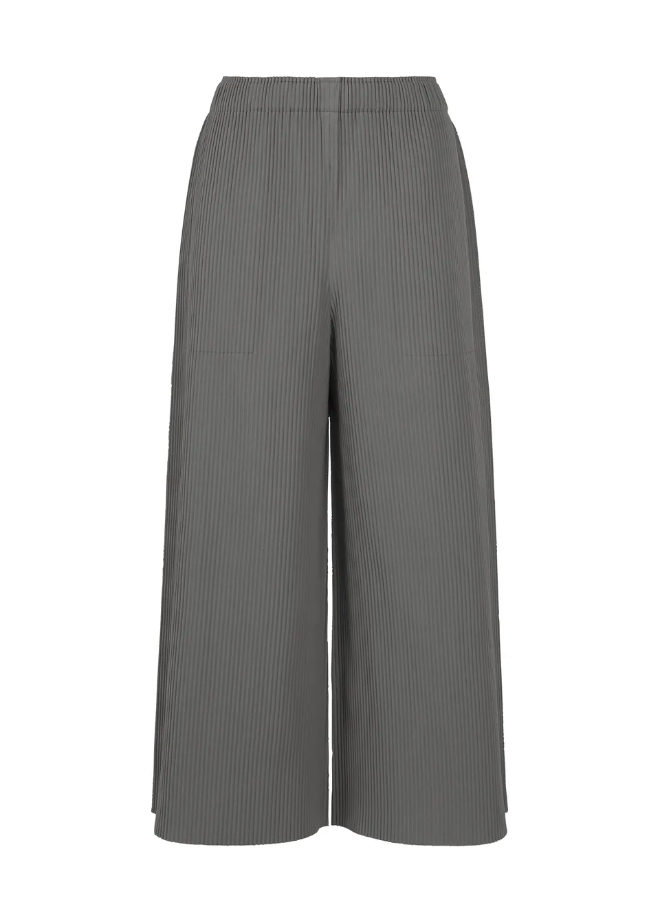 Issey Miyake Fine Knit Pleats kalhoty charcoal široké