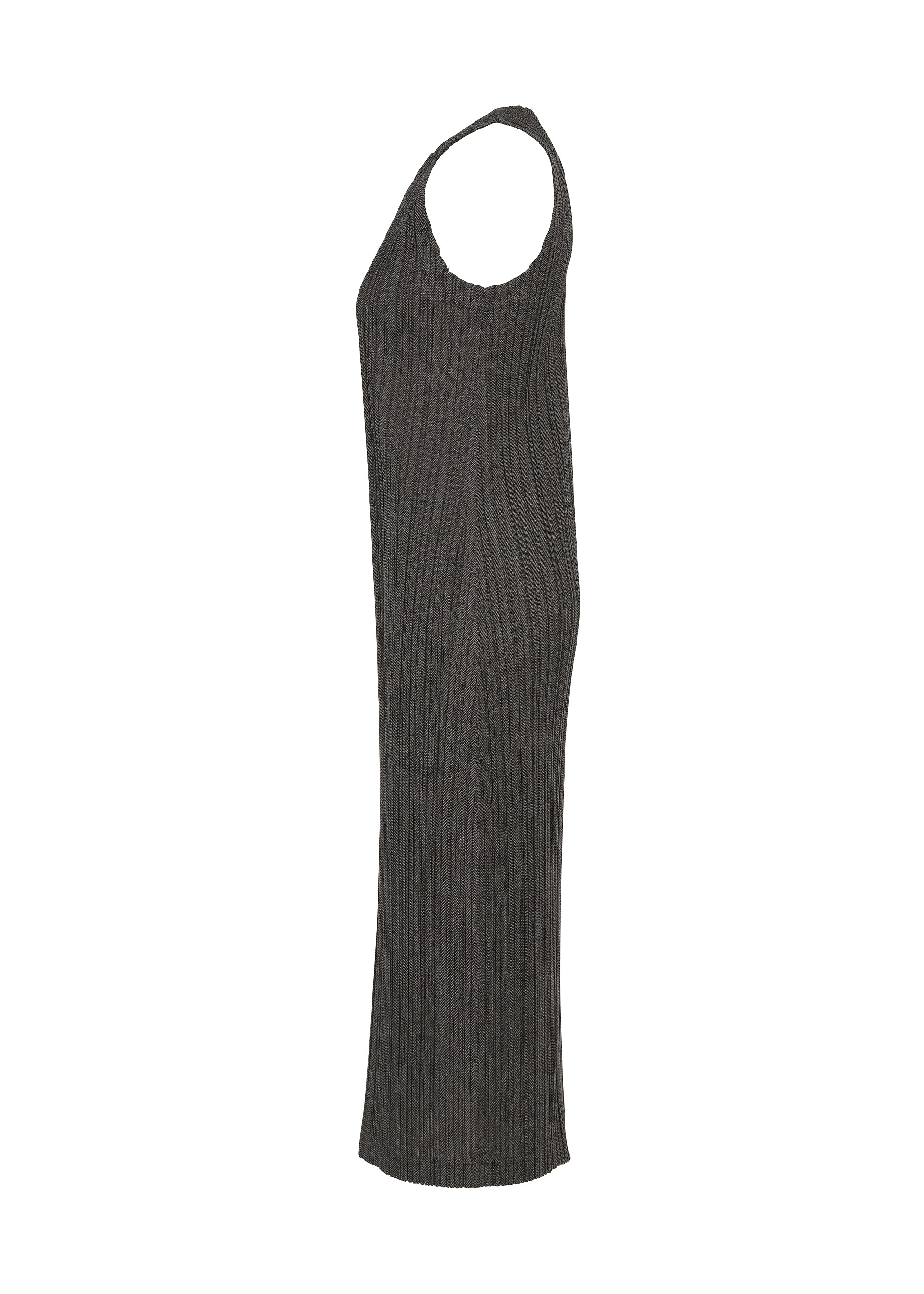 Issey Miyake Pleats Please Cotton Denim šaty černé bavlna