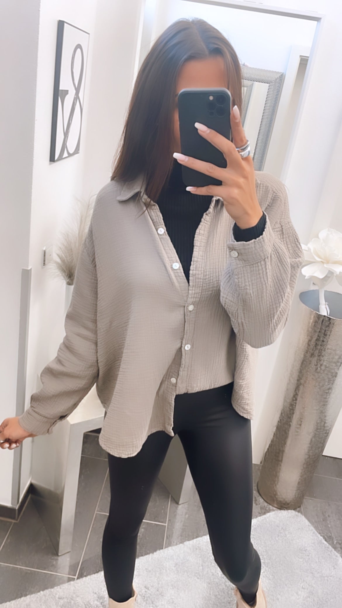 Norielle dámský cardigan otevřený světle šedý lehký