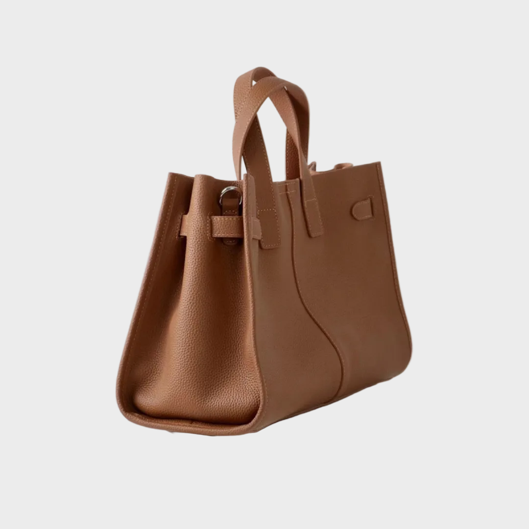 Norielle shopper kabelka s dvojitou rukojetí hnědá
