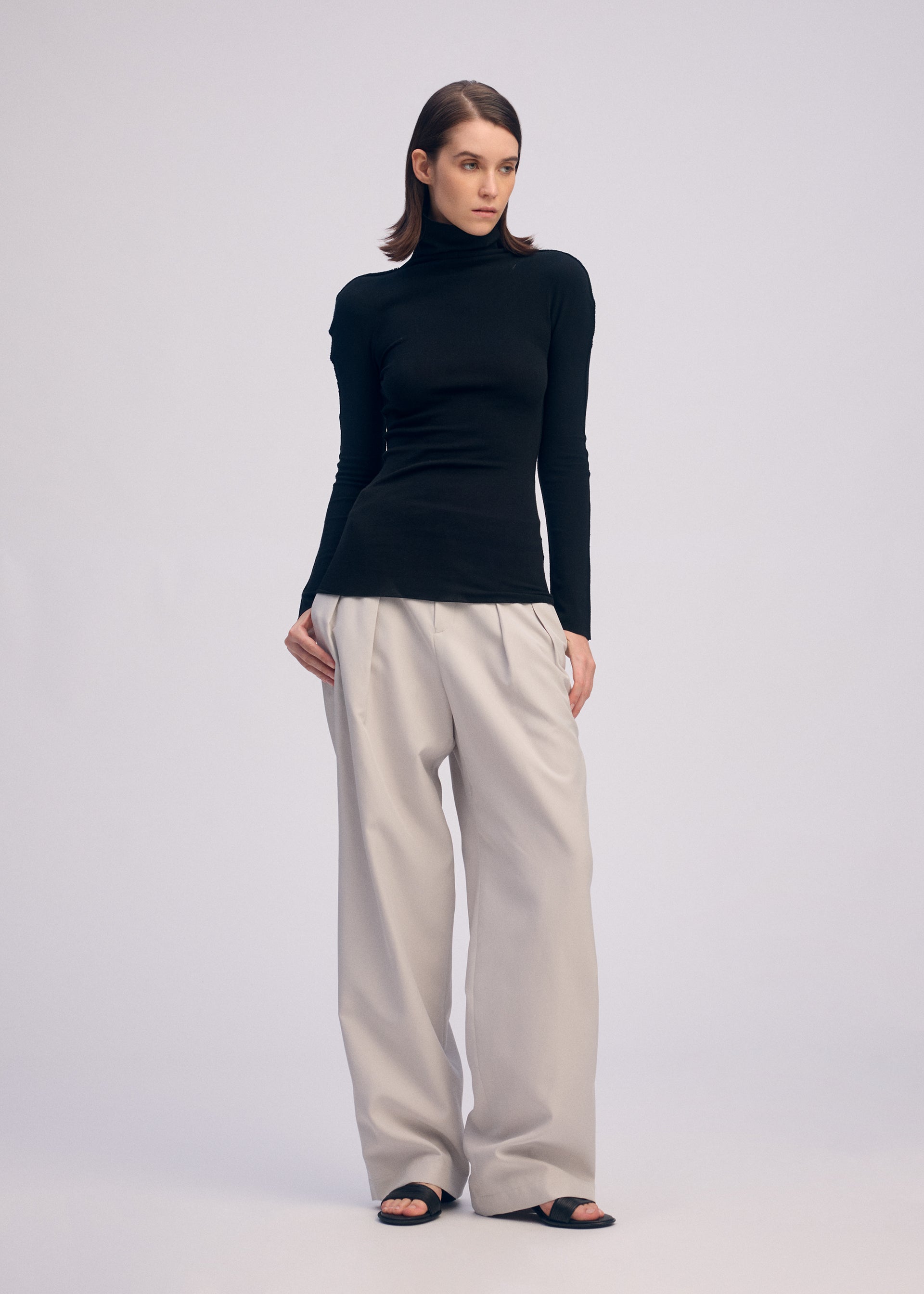 Issey Miyake Cotton Baguette top černý vel. 2