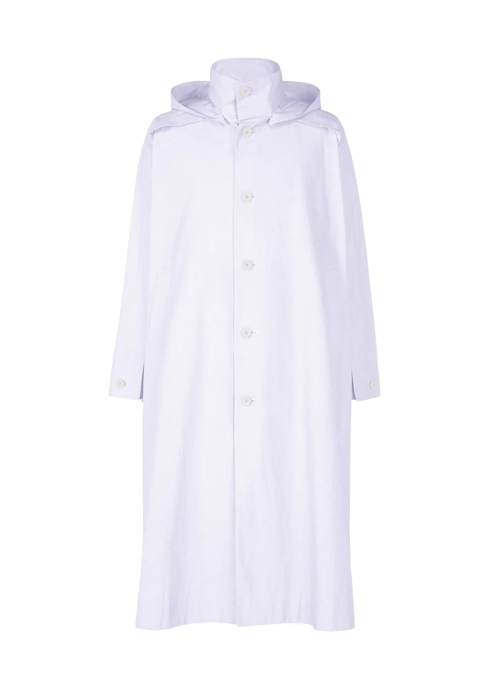 Issey Miyake Homme Plissé Freshen kabát white kapuce
