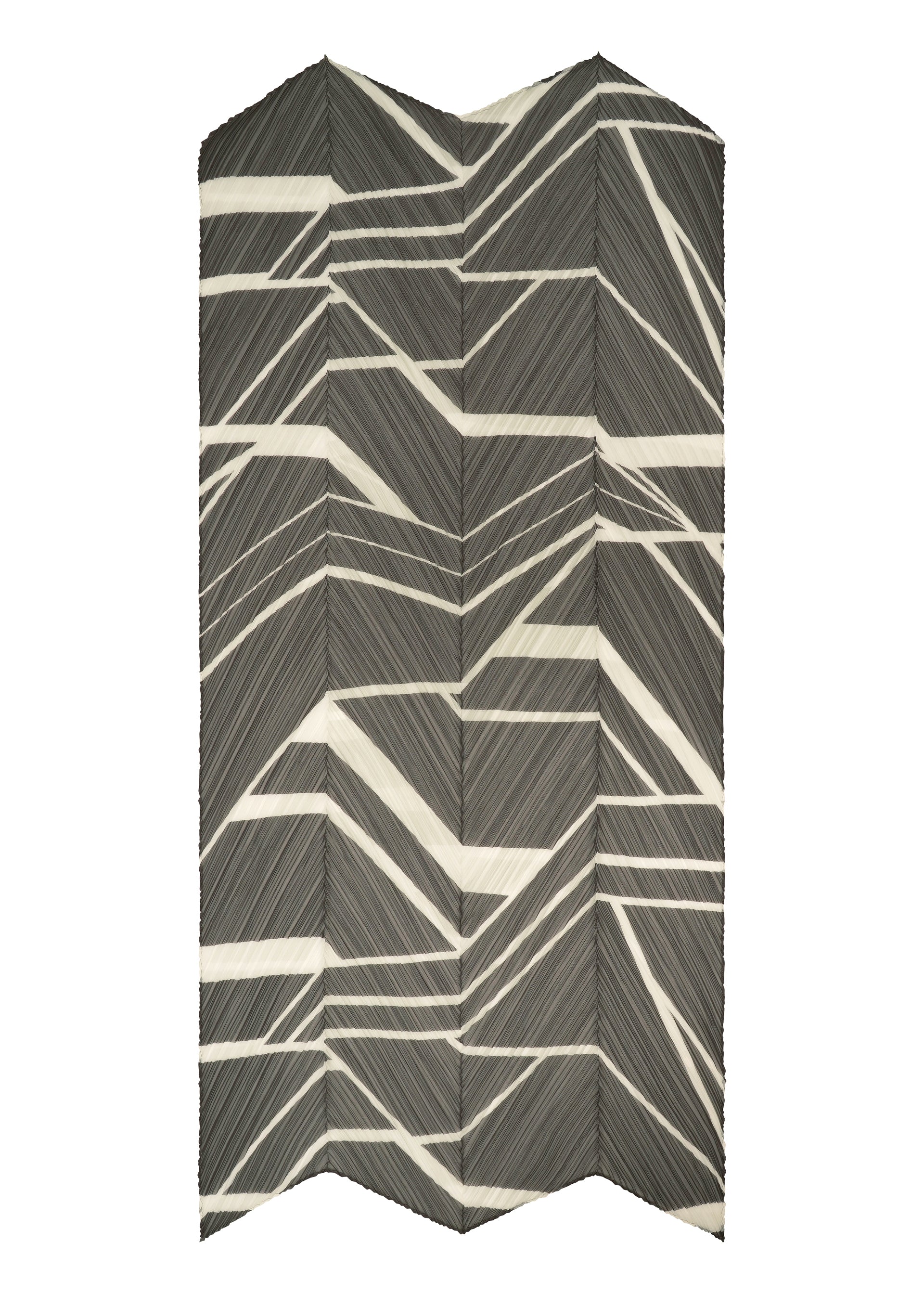 Issey Miyake Fold Line Scarf šála bílá