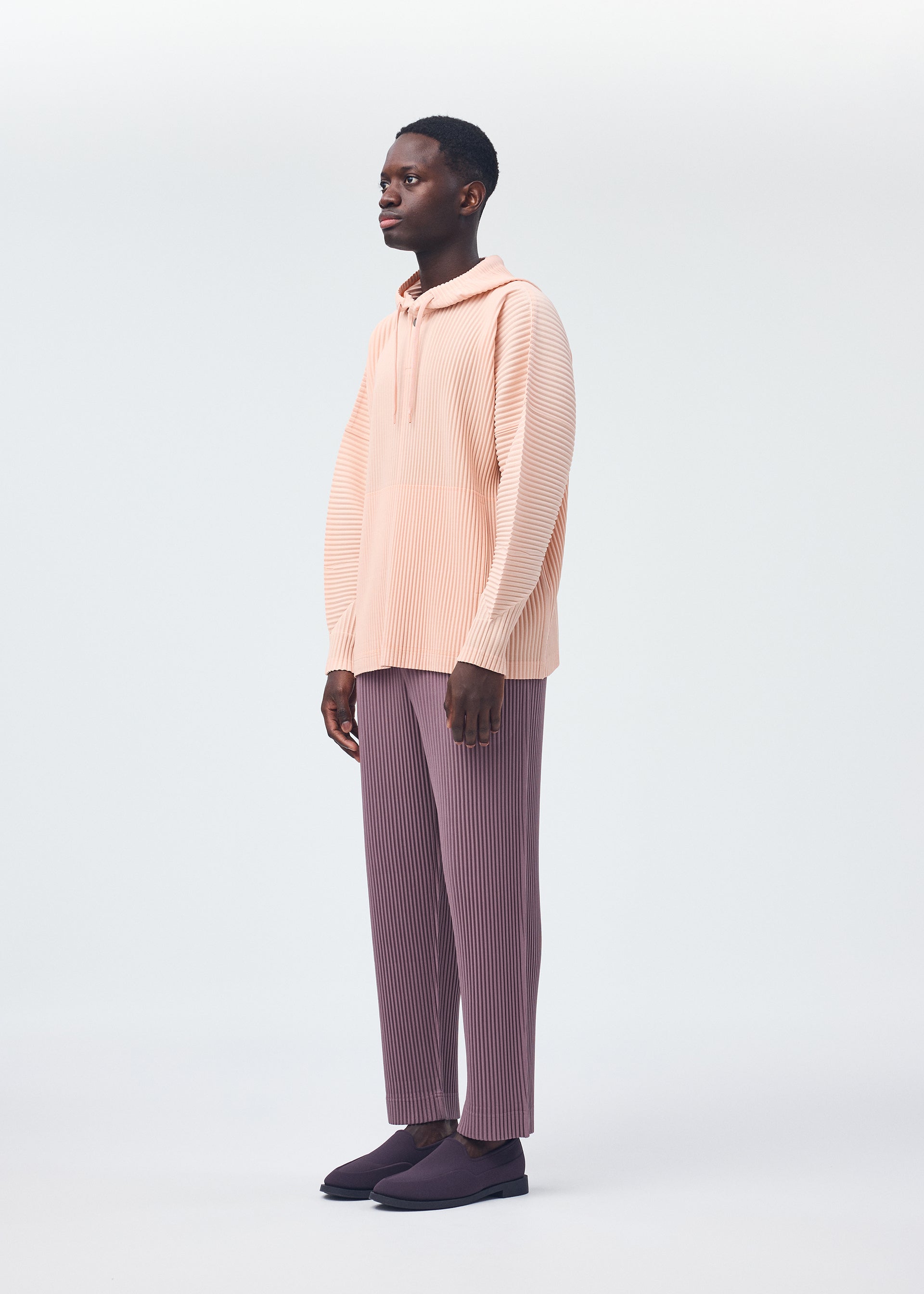 Issey Miyake Color Pleats kalhoty Fluorite Pink vel. 1 rovné
