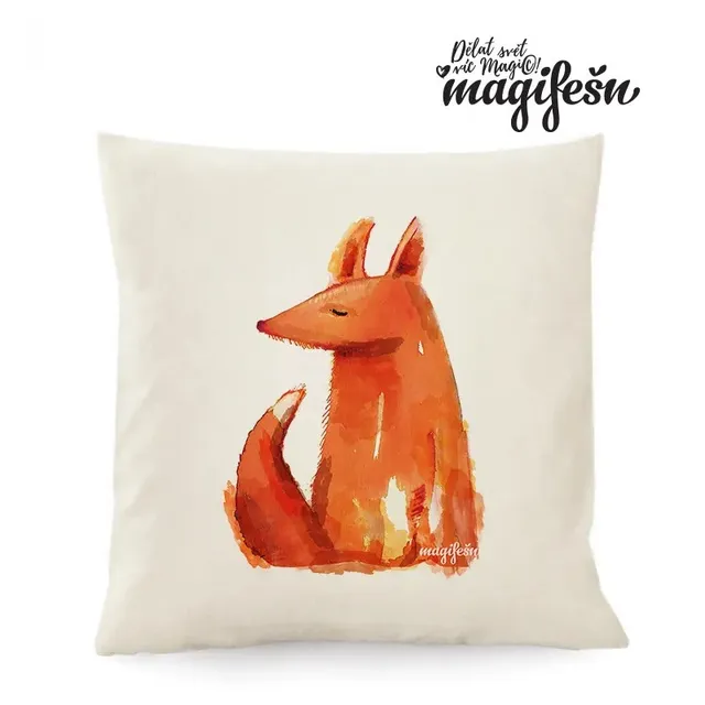 Magifešn Liška od vlka polštář 50x50 Fairtrade
