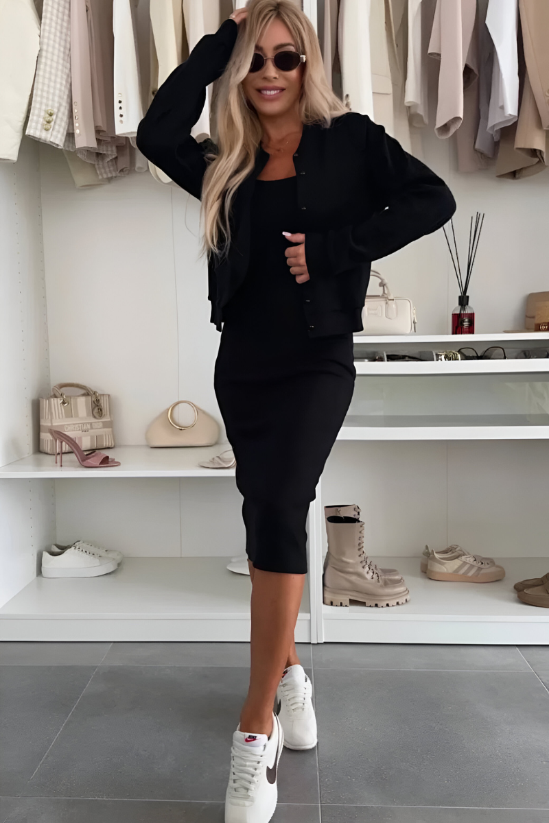 Norielle Casual Chic midi souprava modrá