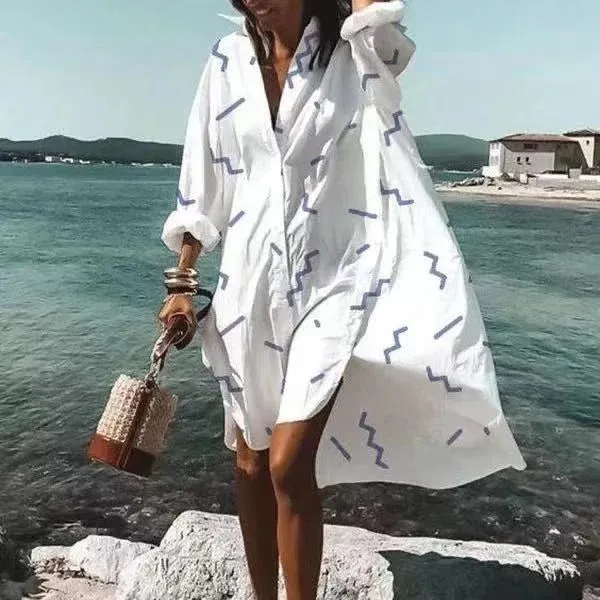 Norielle bílé košilové šaty s květy bílá květ