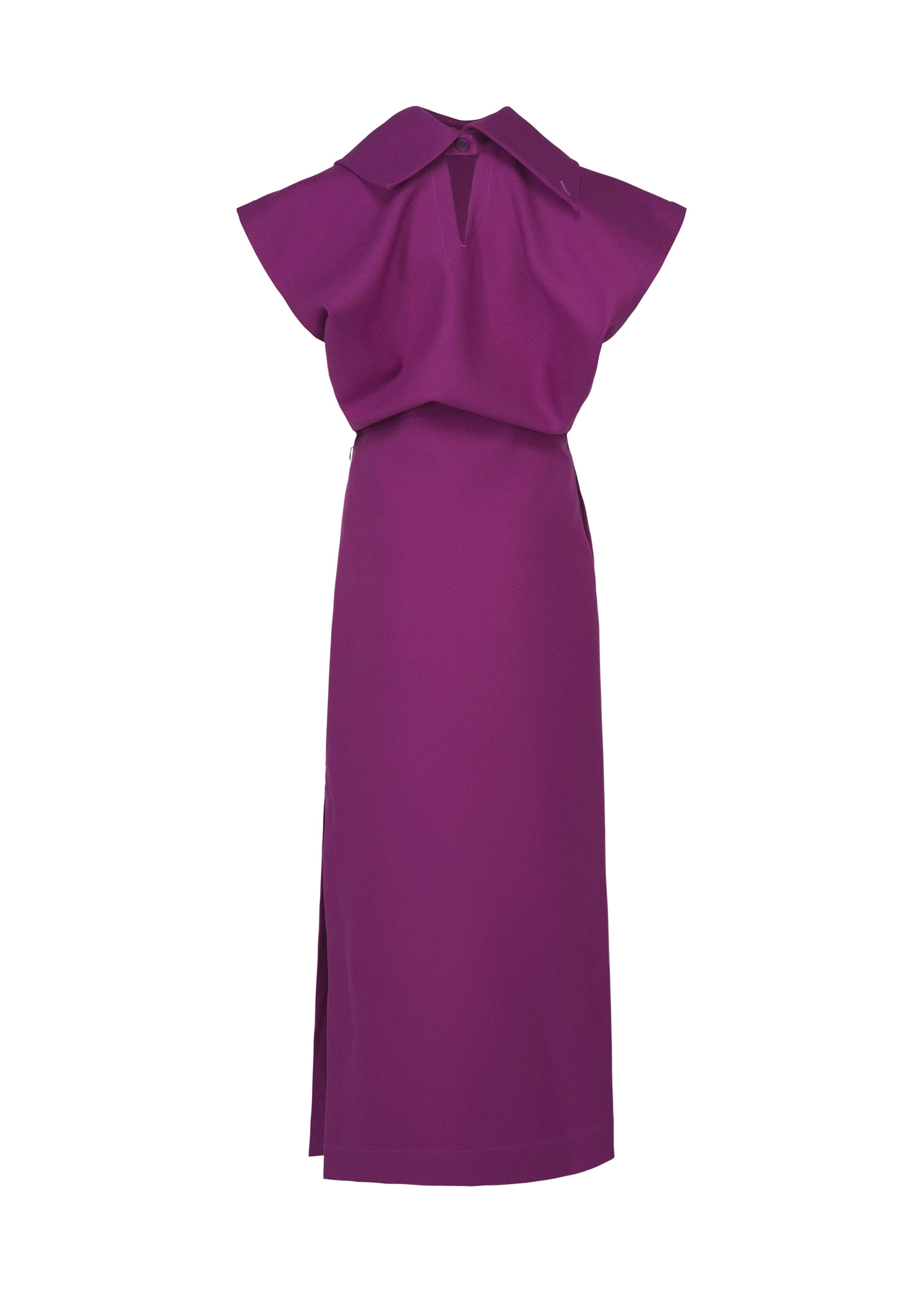 Issey Miyake Calligraph IM63FH026 šaty šedé vlnene