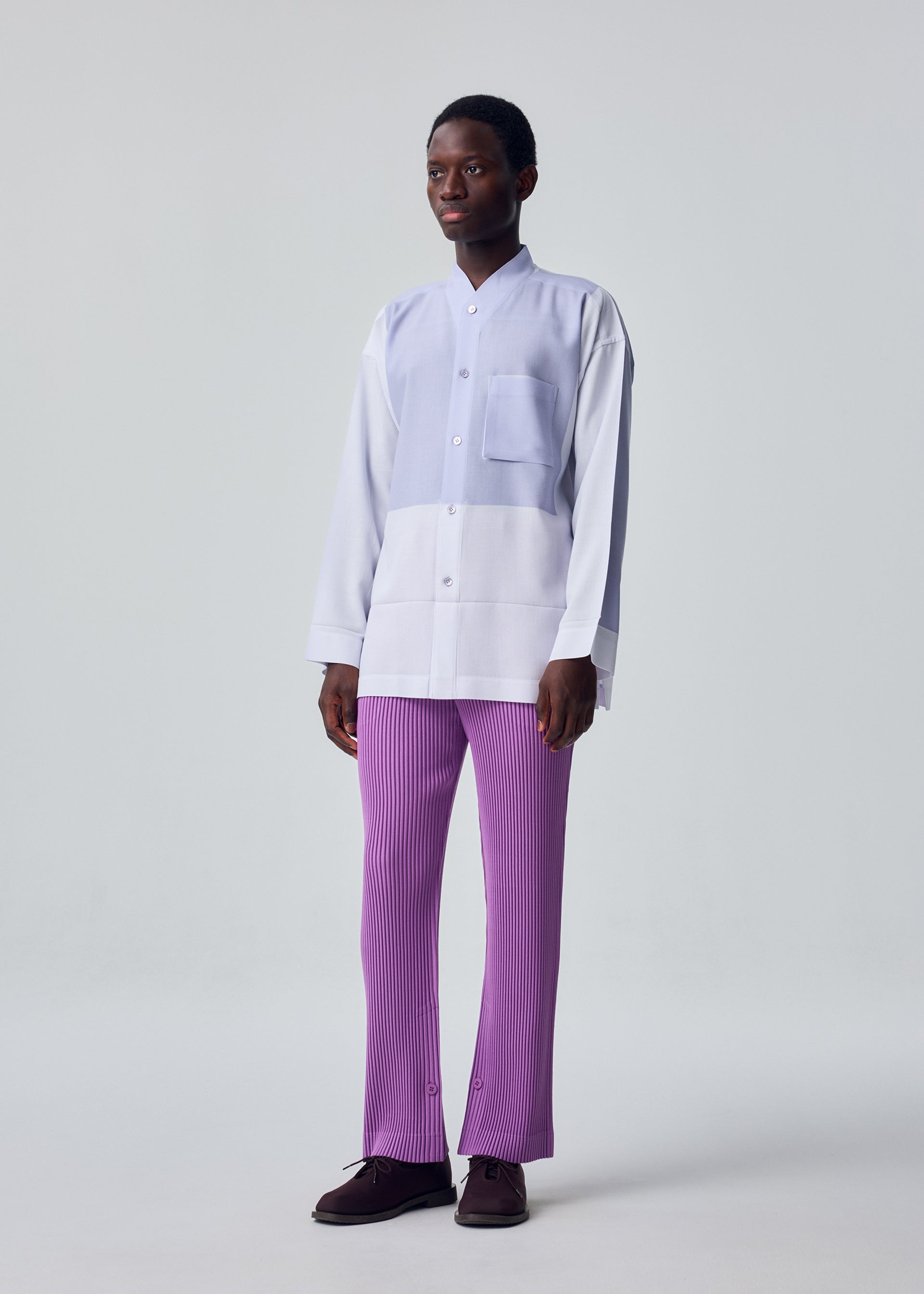 Issey Miyake Homme Plissé Press košile červená vel. 3