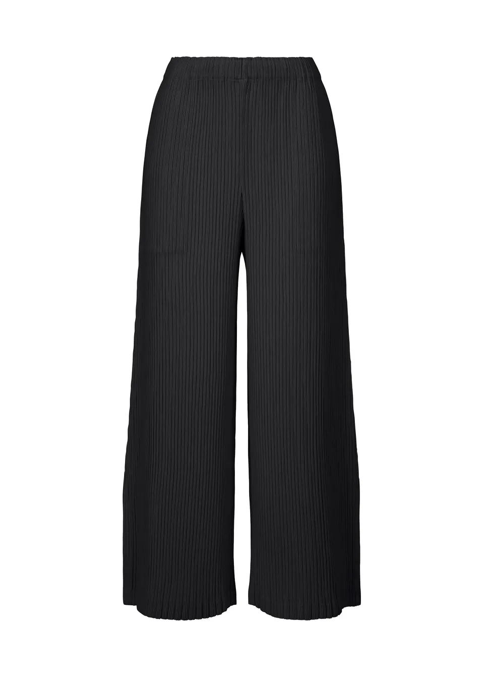 Issey Miyake Hatching Bottoms kalhoty černé plisé