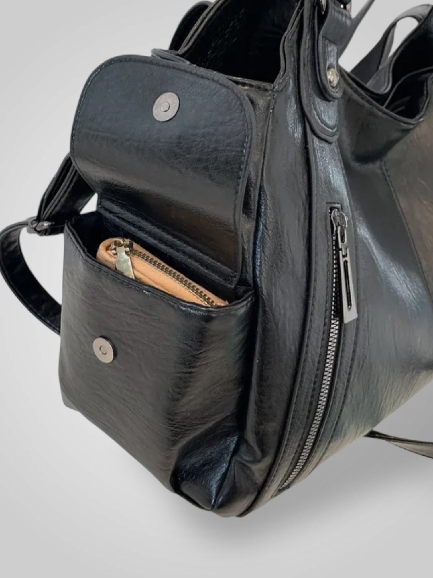 Norielle černá dámská kabelka shopper velká