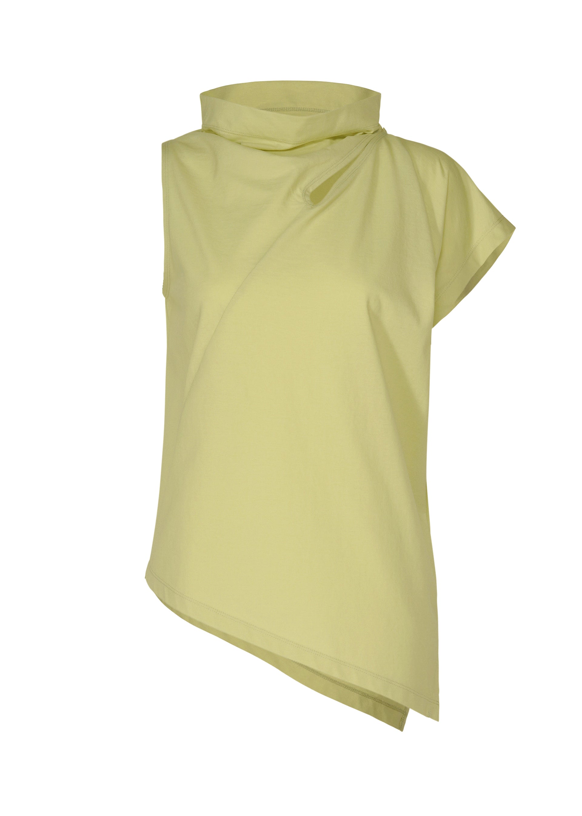 Issey Miyake Tubular-T top bílý bavlněný