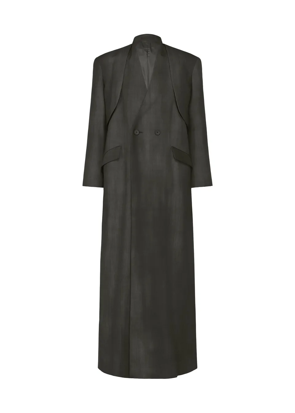 Issey Miyake Gradation Wool vlněný overal černý
