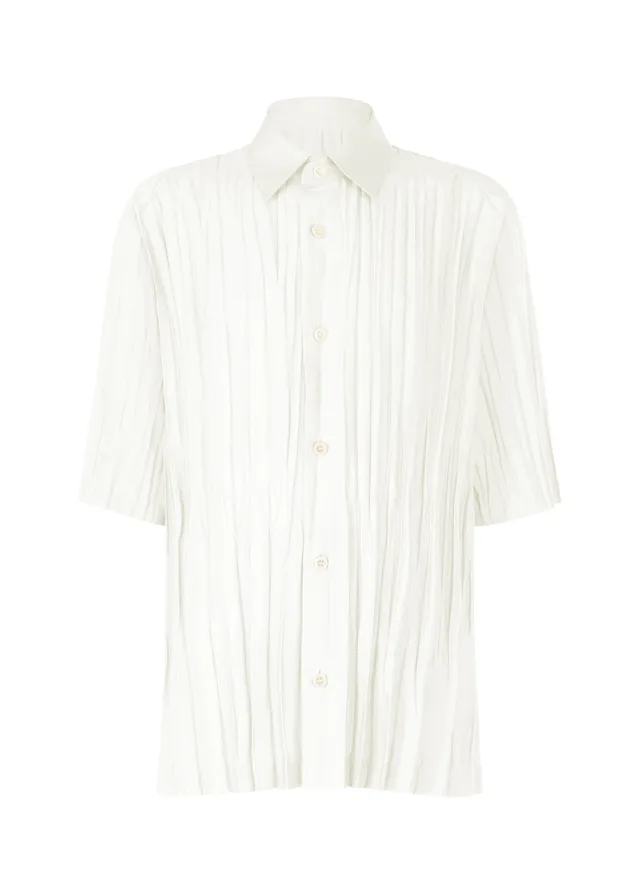 Issey Miyake IM Men Wrinkle košile off-white