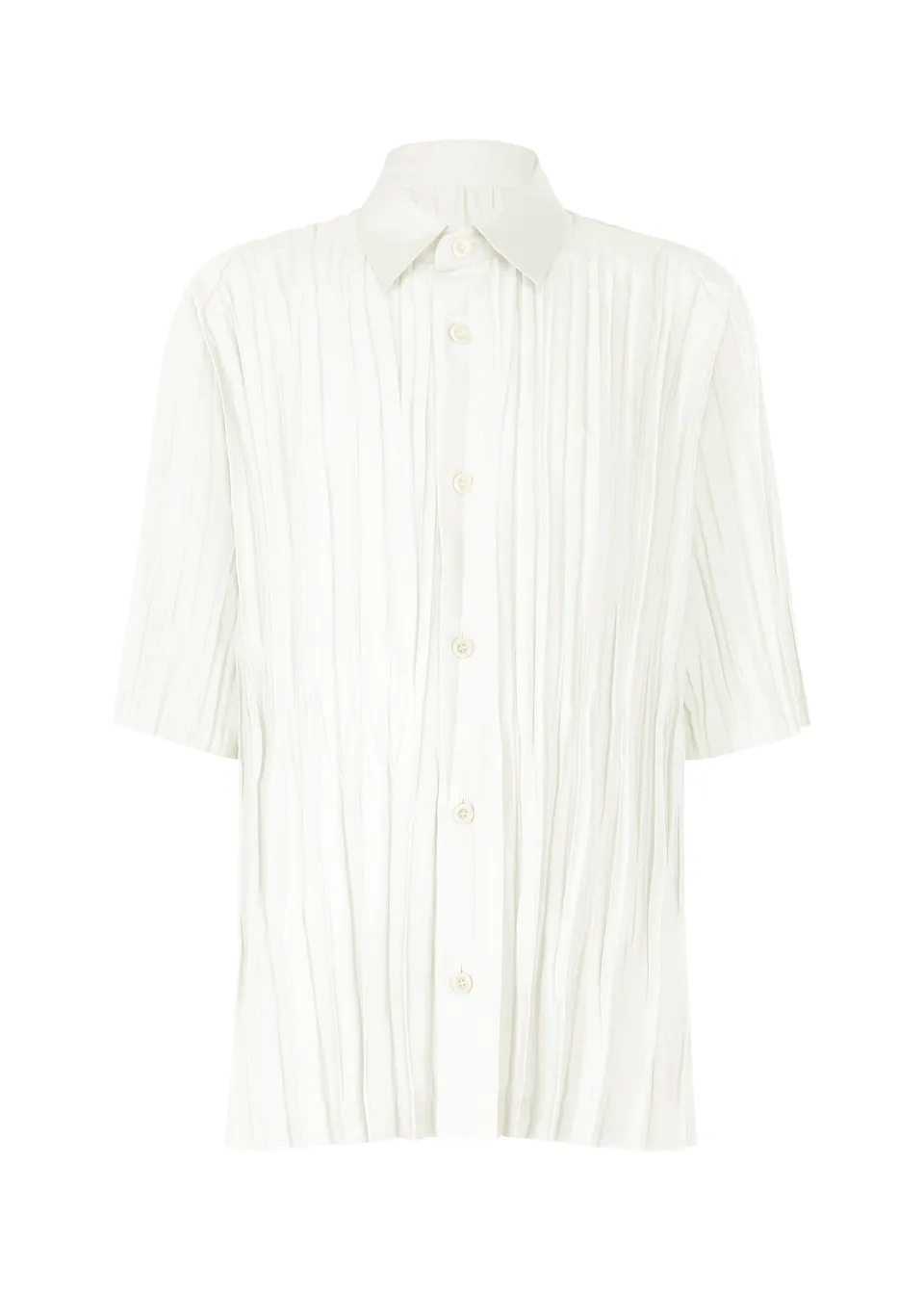 Issey Miyake IM Men Wrinkle košile off-white