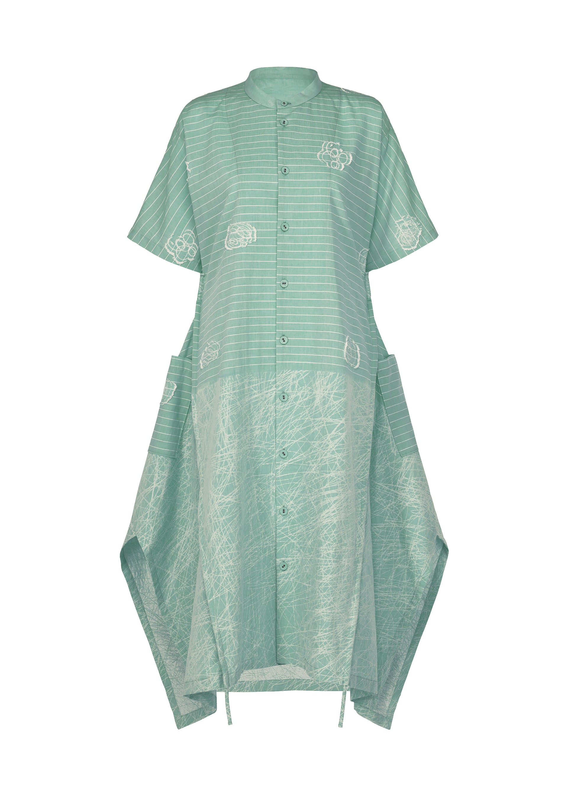 Issey Miyake One Stroke Draw šaty černé