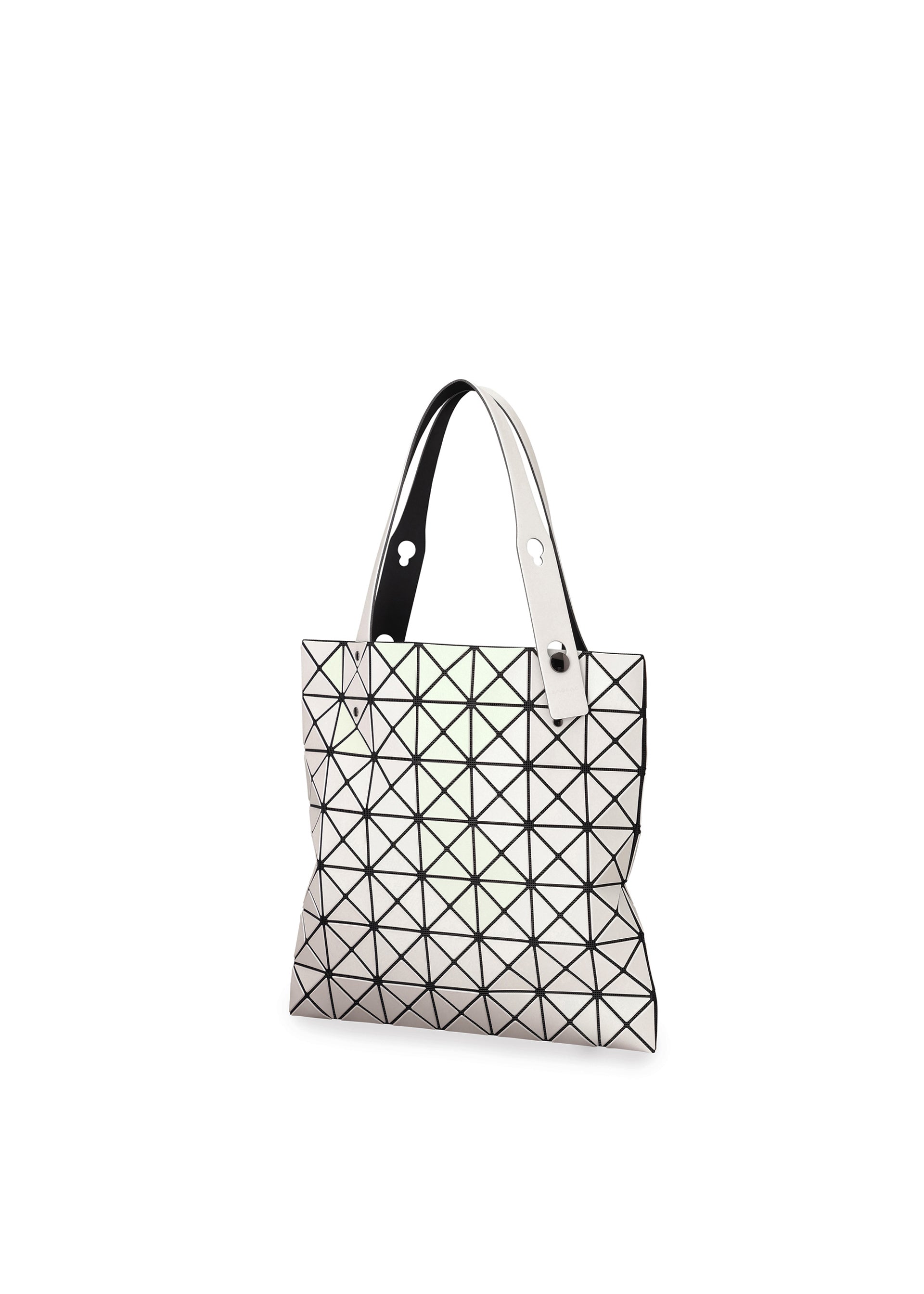 Issey Miyake Prism Matte-2 tote kabelka white perleťová