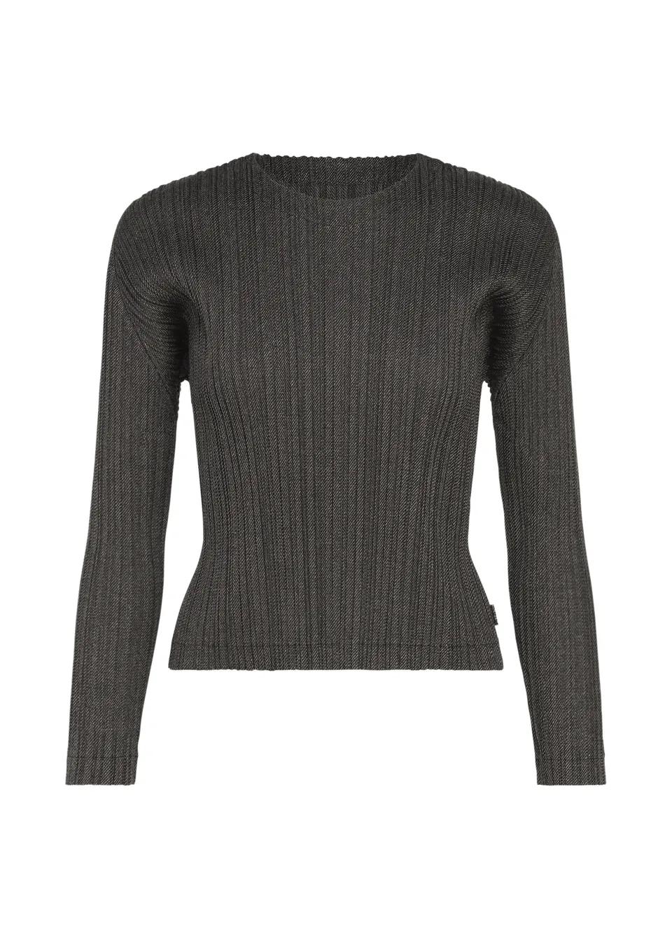 Issey Miyake Pleats Please Cotton Denim top černý s rukávem